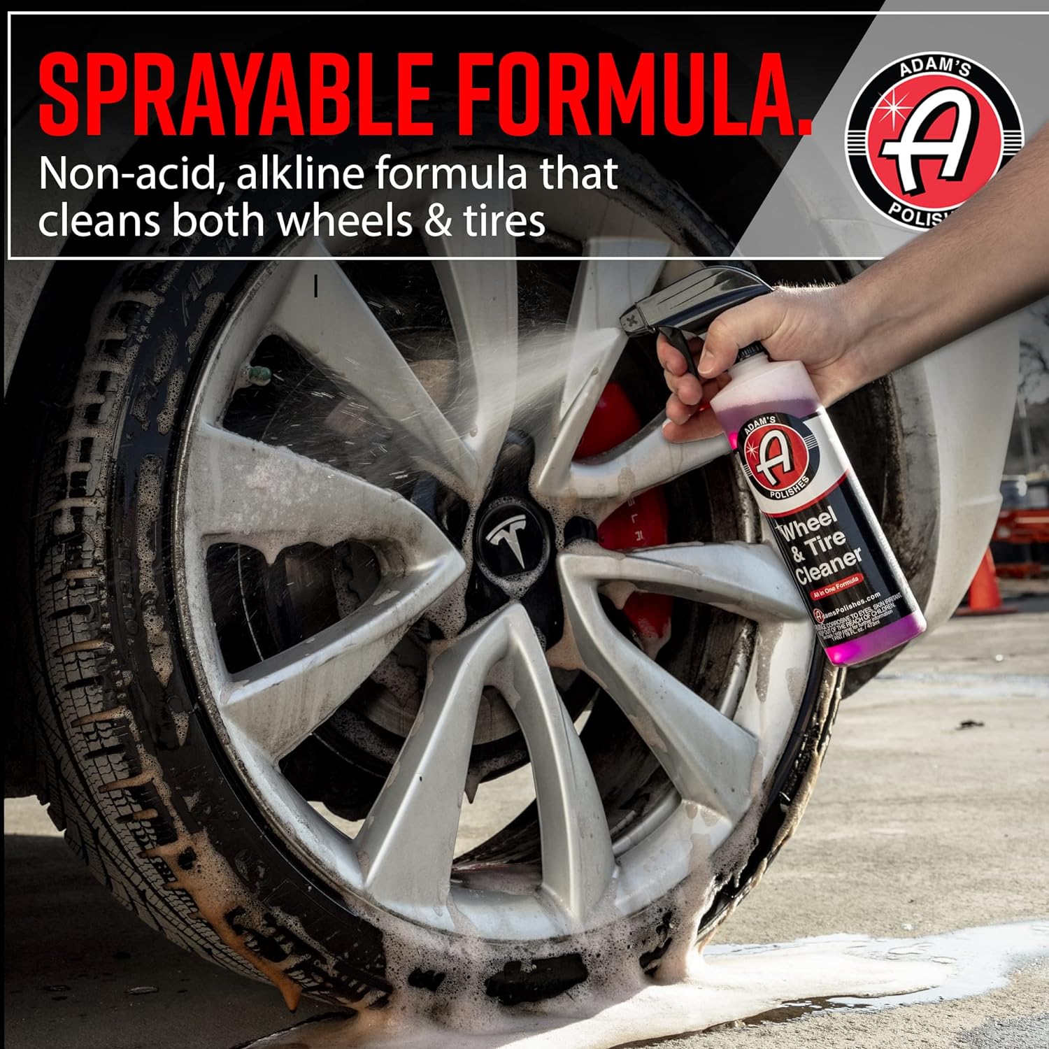 Wheel and tire cleaner 