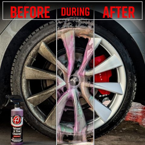 Wheel and tire cleaner 